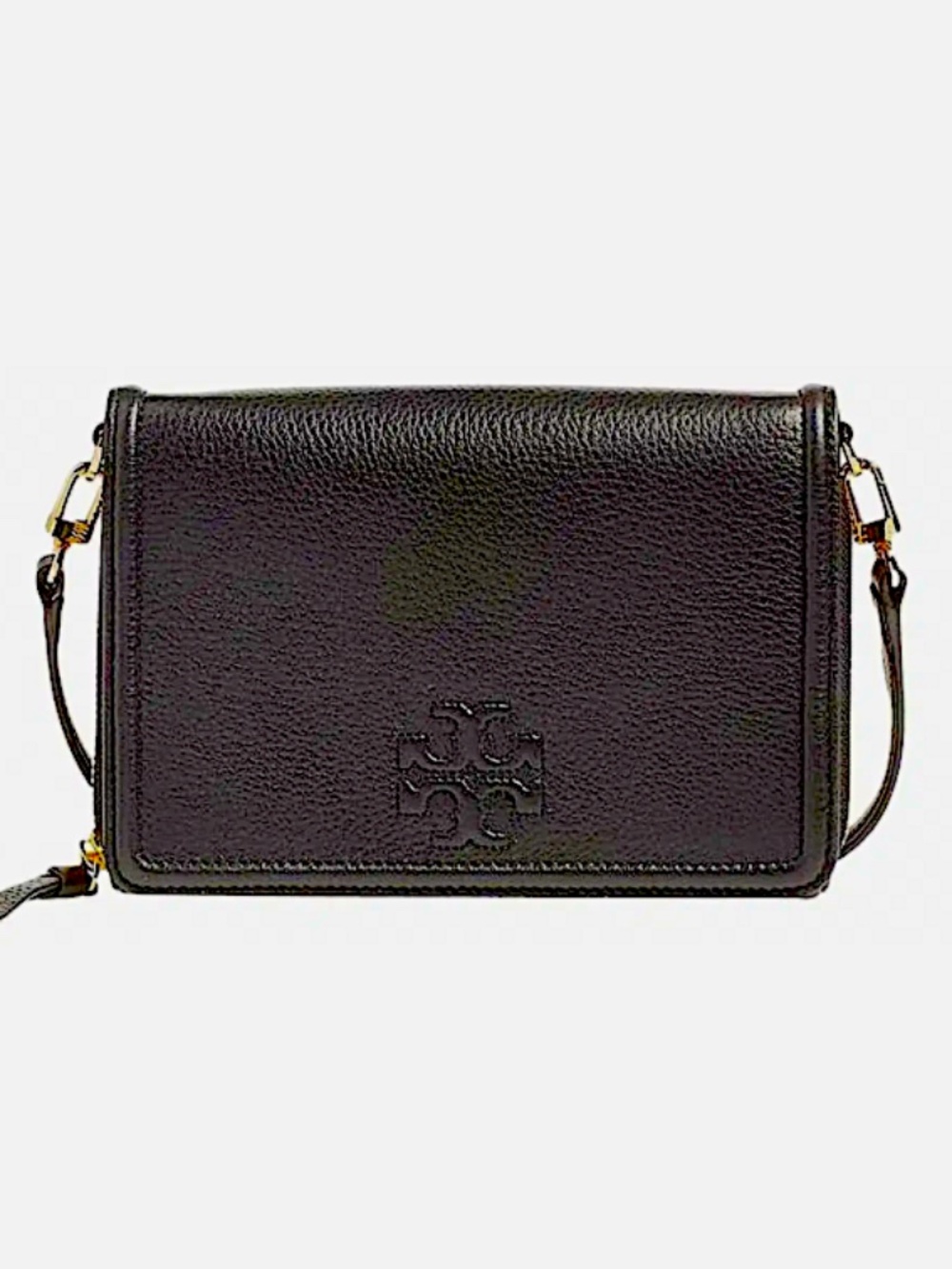Tory Burch Thea Flat Wallet  Leather Cross Body Bag